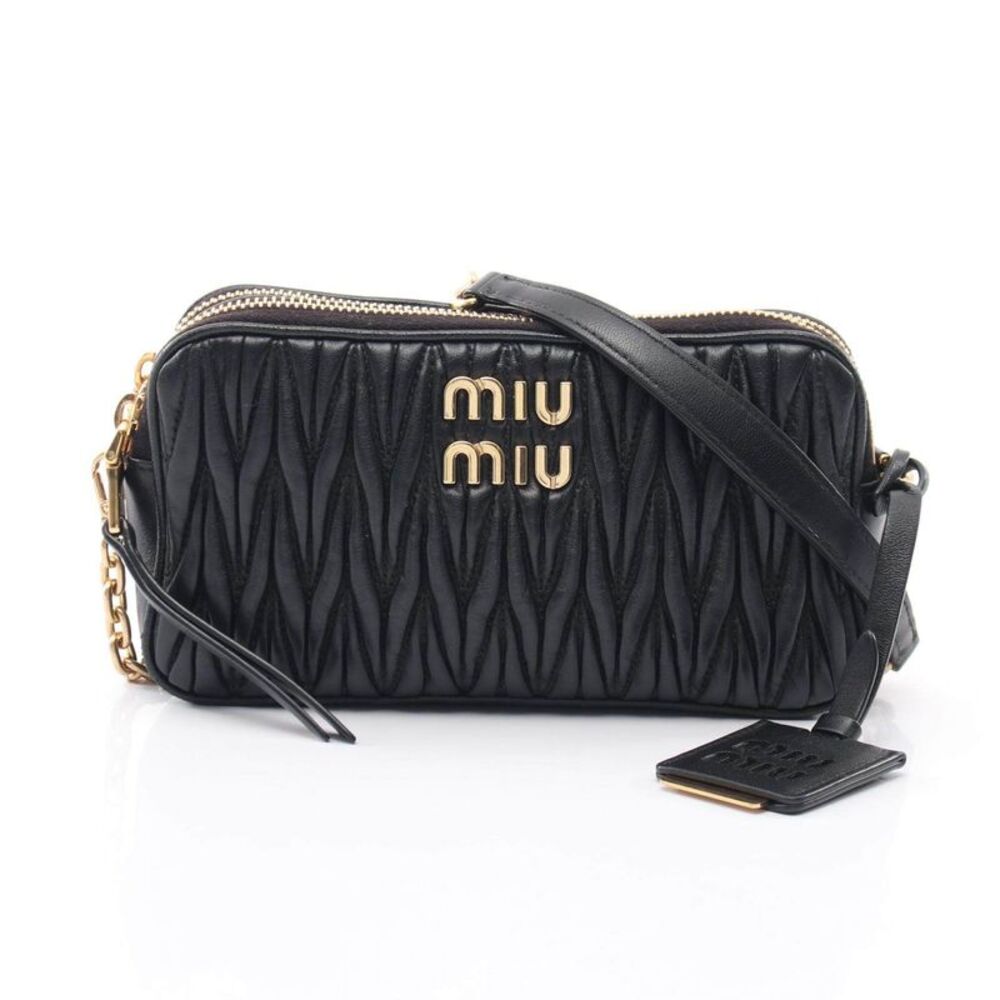 Miu Miu Matelassé Leather Mini Shoulder Bag
